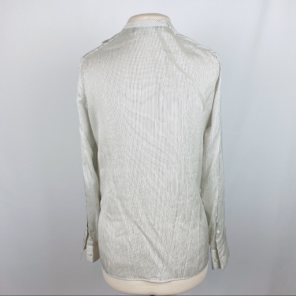 Salvatore Ferragamo Striped Bow Silk Shirt - Picture 4 of 8